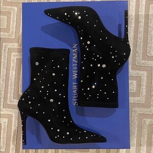 NEW! STUART WEITZMAN RHINESTONE BOOTIES